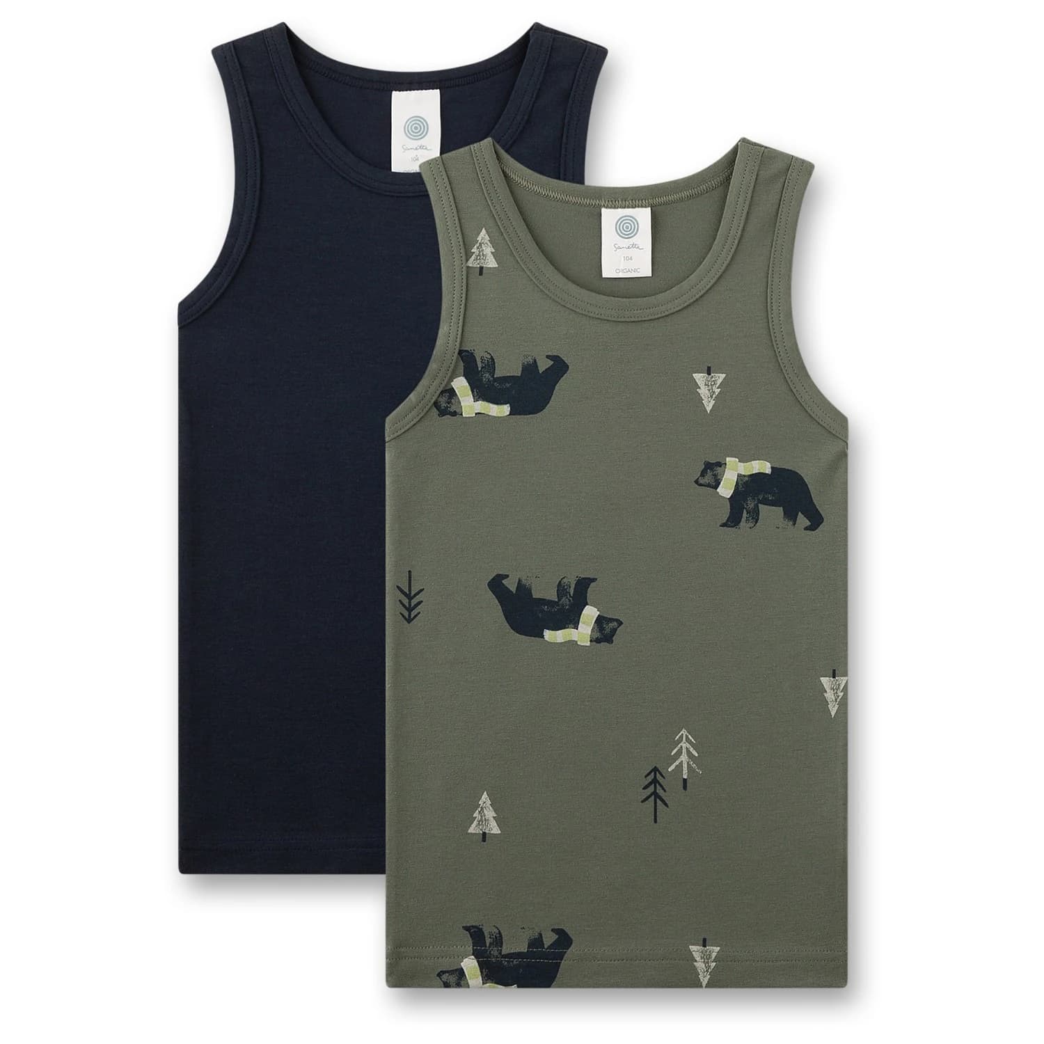 Детски потник Sanetta Kid's DP Cotton Top - Olive