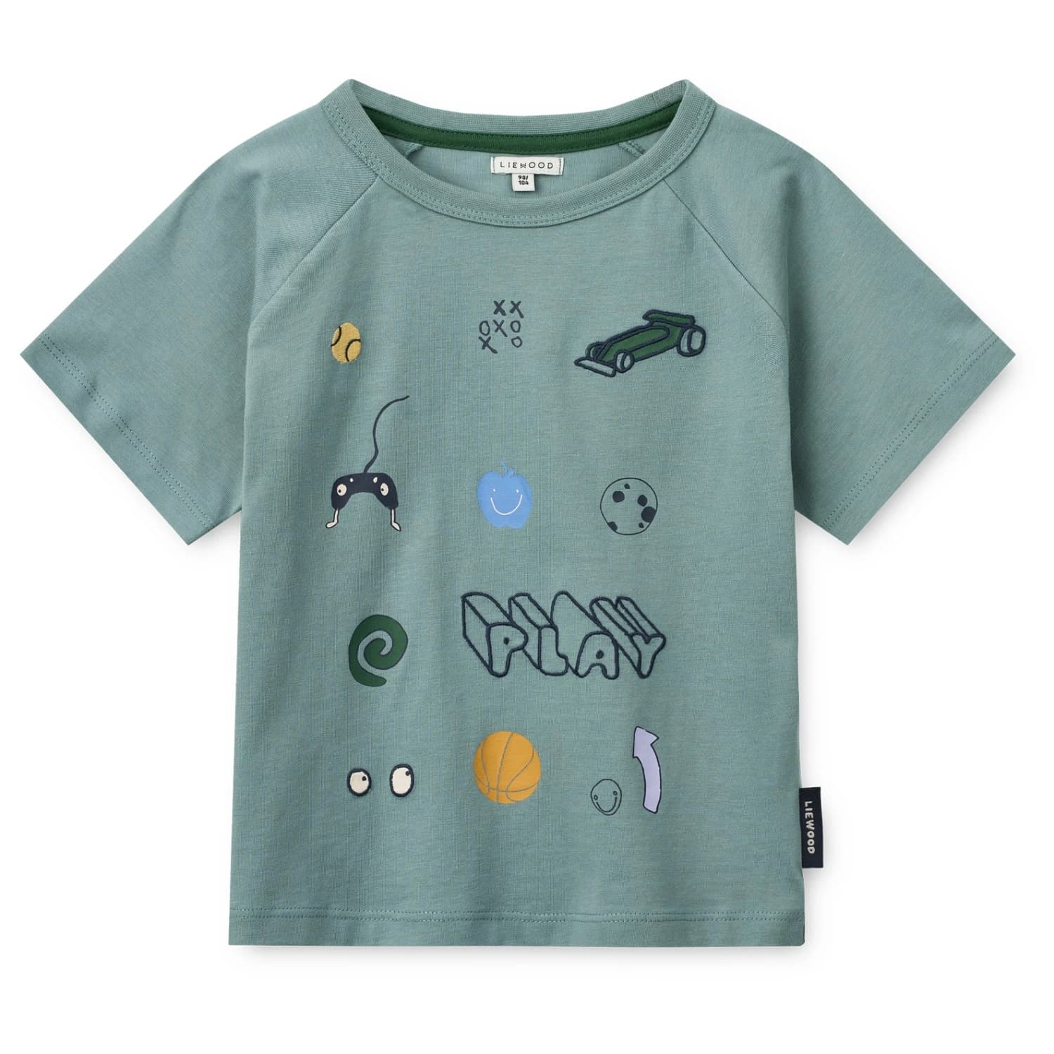 Детска тениска LIEWOOD Kid's Brodie S/S T-shirt - Play / Dusty Peppermint