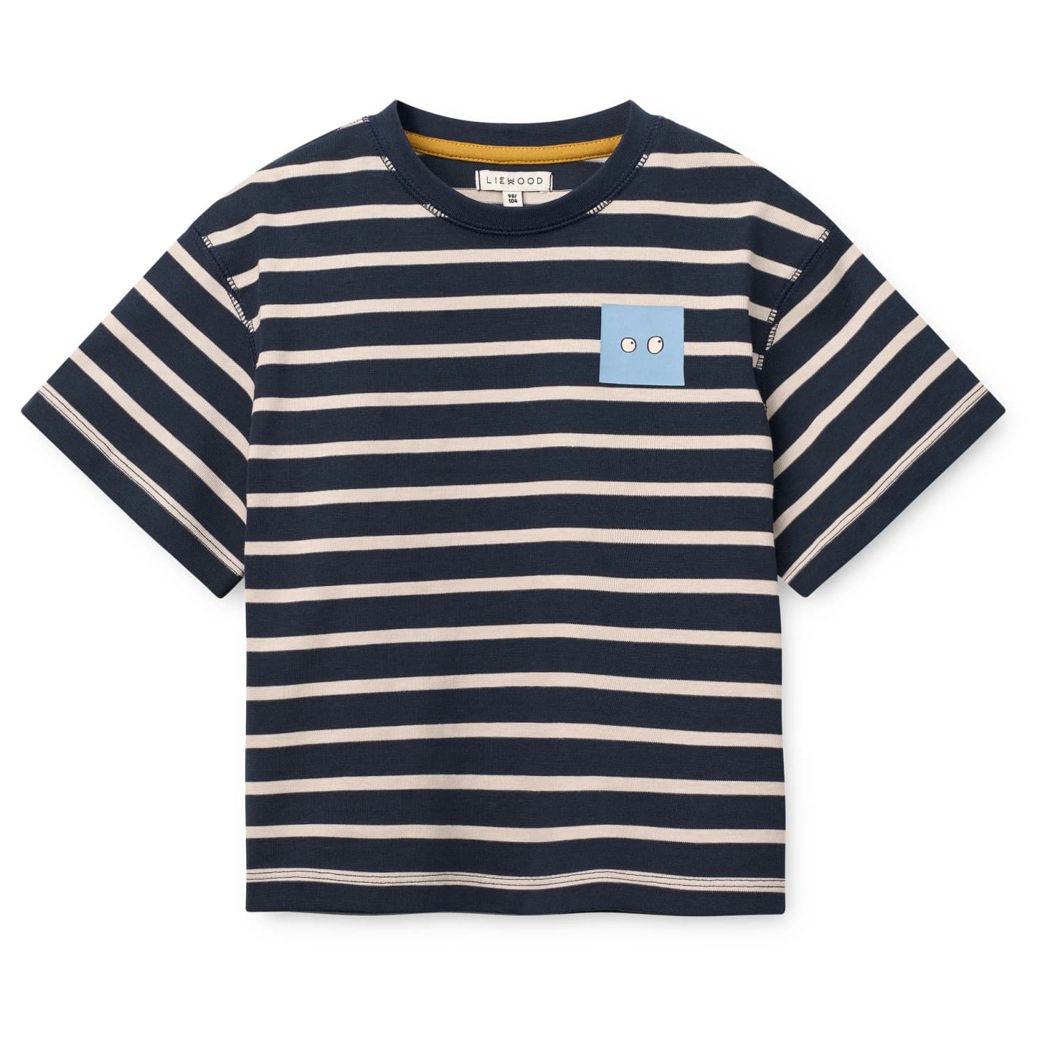 Детска тениска LIEWOOD Kid's Tyler Stripe S/S T-shirt - Y/D Stripe Classic Navy Sandy