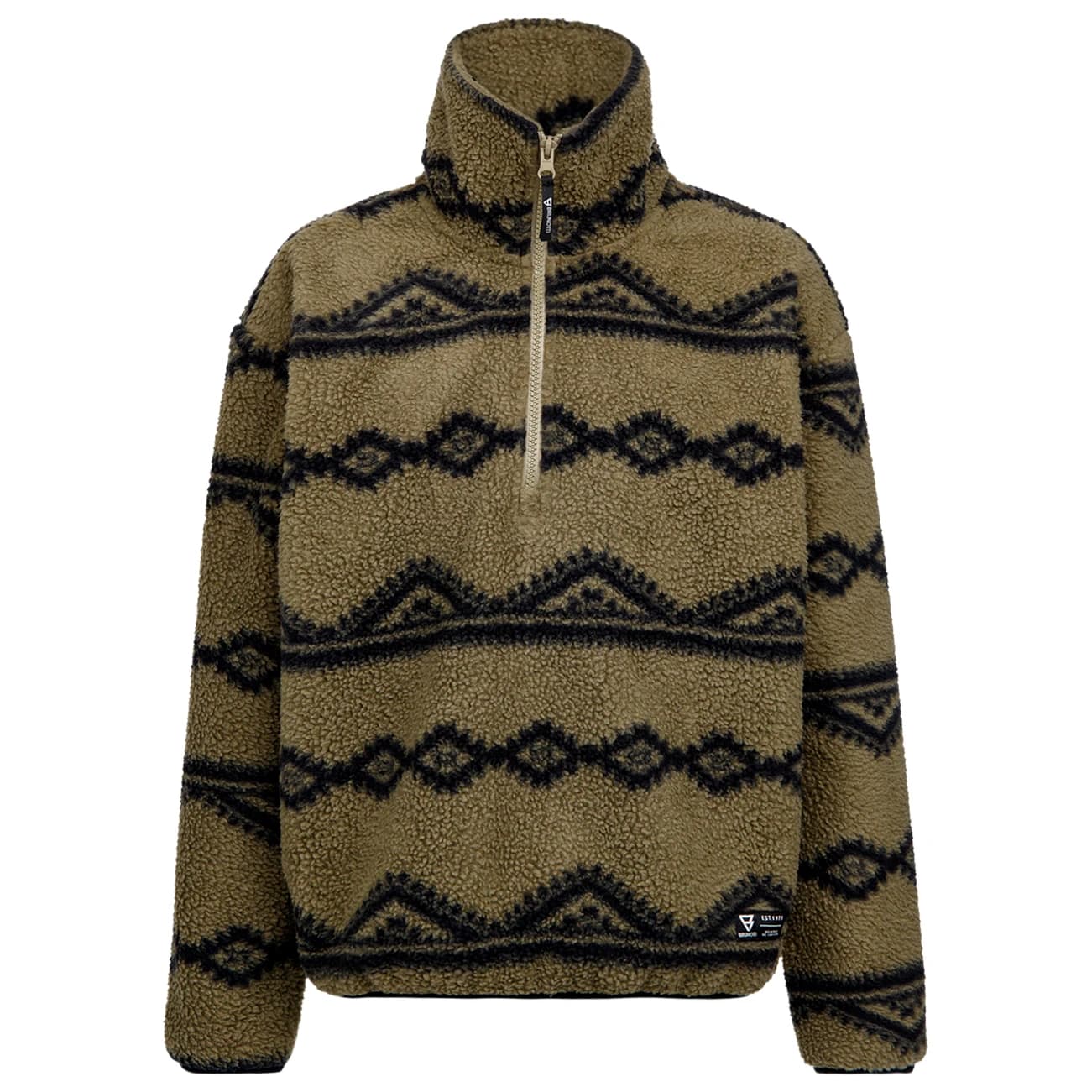 Детски поларен пуловер Brunotti Kid's Kennety Fleece jumper - Dusky Green