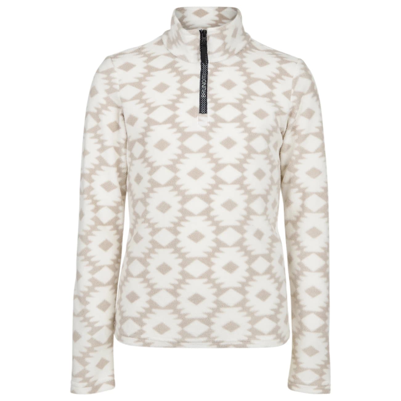 Детски поларен пуловер Brunotti Kid's Mismy-Print Fleece jumper - Snow