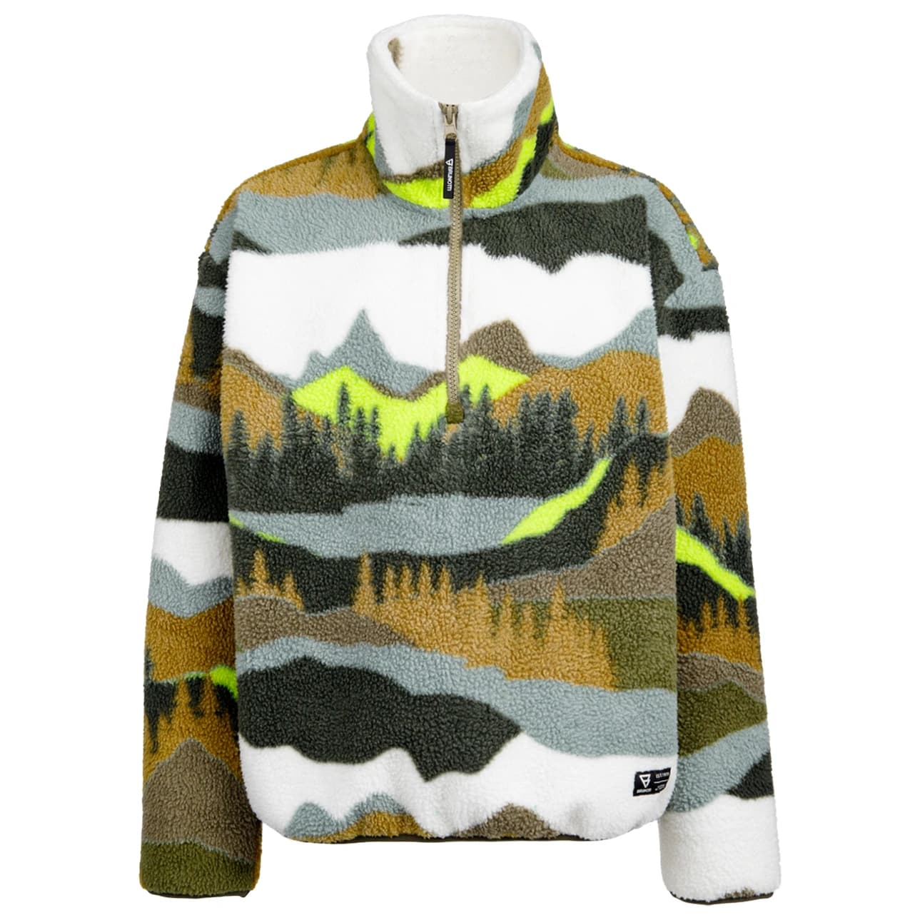Детски поларен пуловер Brunotti Kid's Reggios Fleece jumper - Dusky Green