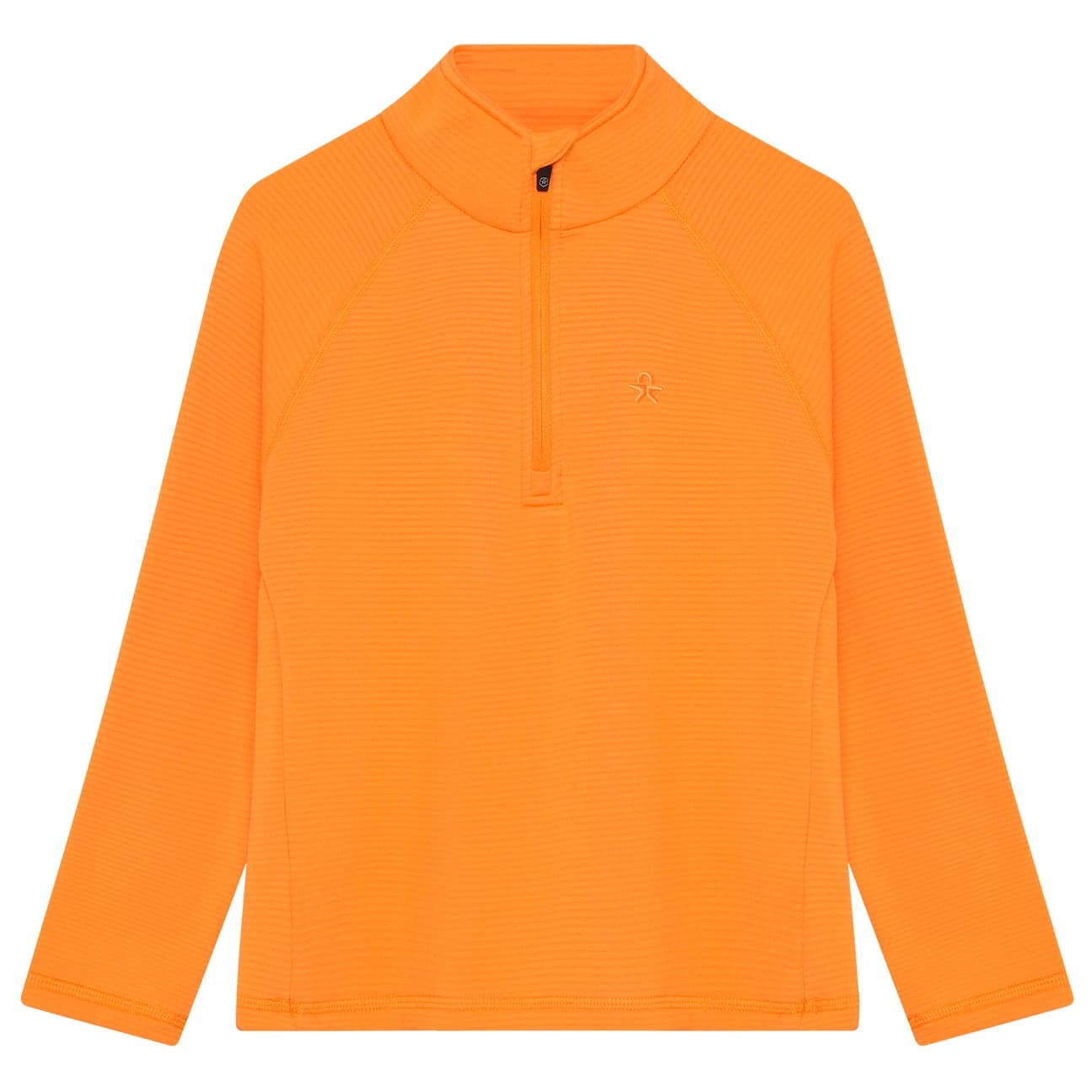 Детски поларен пуловер Color Kids Kid's Fleece Pulli Stretch Fleece jumper - Flame Orange