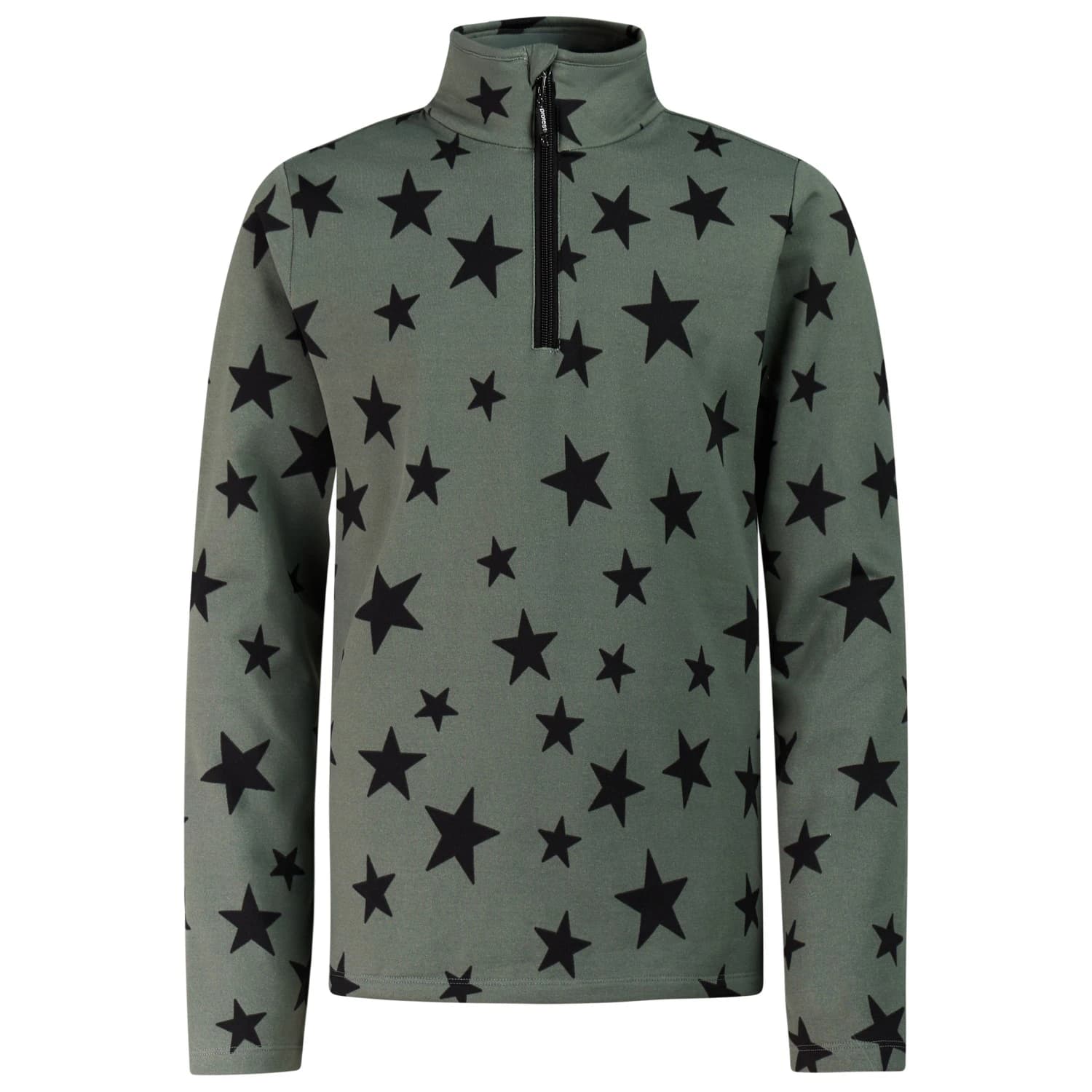 Детски поларен пуловер Protest Kid's PRTTopsy 1/4 Zip Active Top Fleece jumper - Evergreen