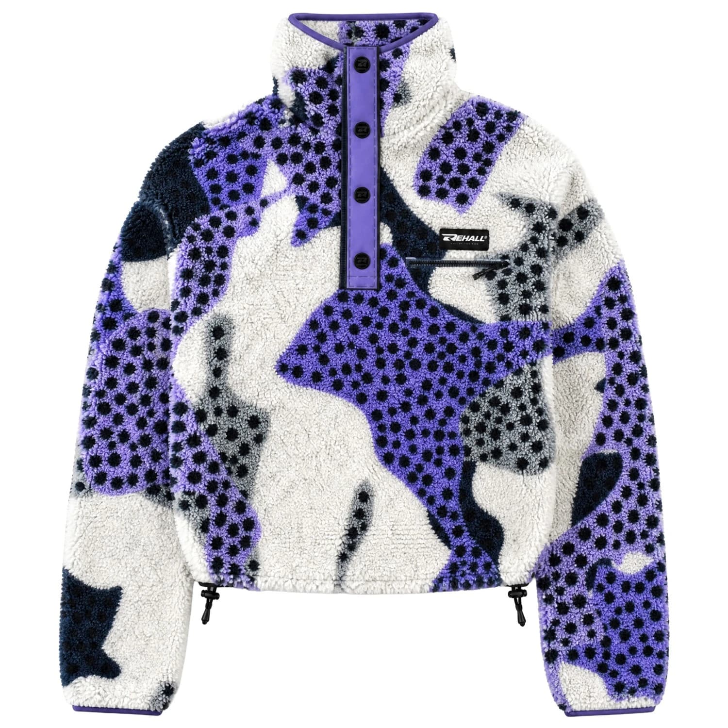 Детски поларен пуловер Rehall Kid's Zoë Fleece jumper - Purple Reef