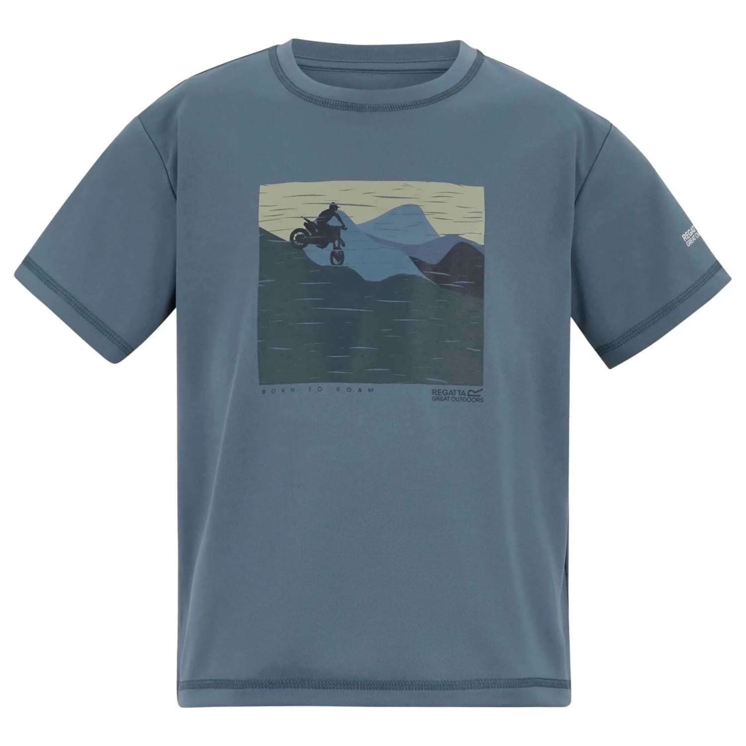 Детска спортна тениска Regatta Kid's Alvarado Sport shirt - China Blue