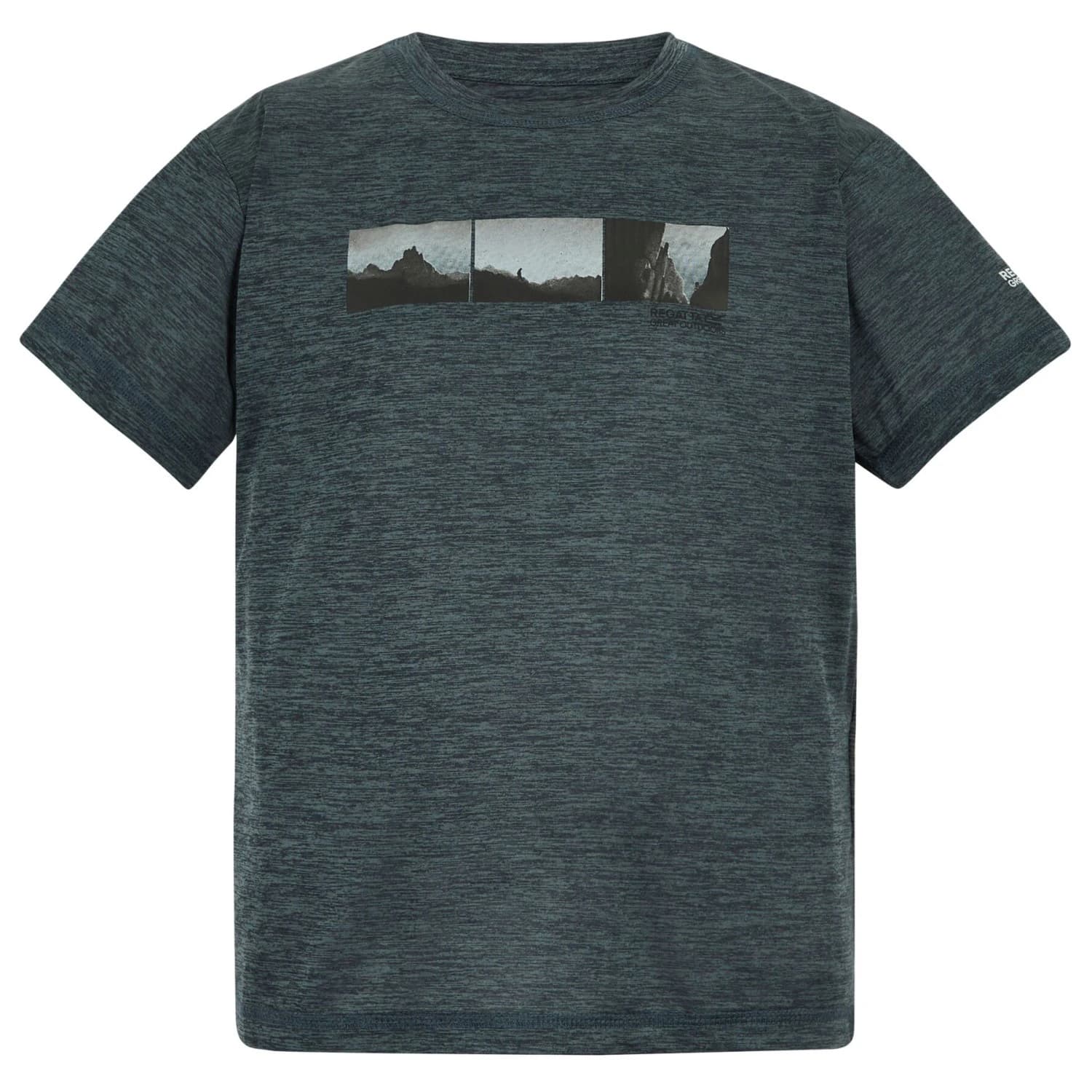 Детска спортна тениска Regatta Kid's Alvarado Sport shirt - Dark Storm Marl