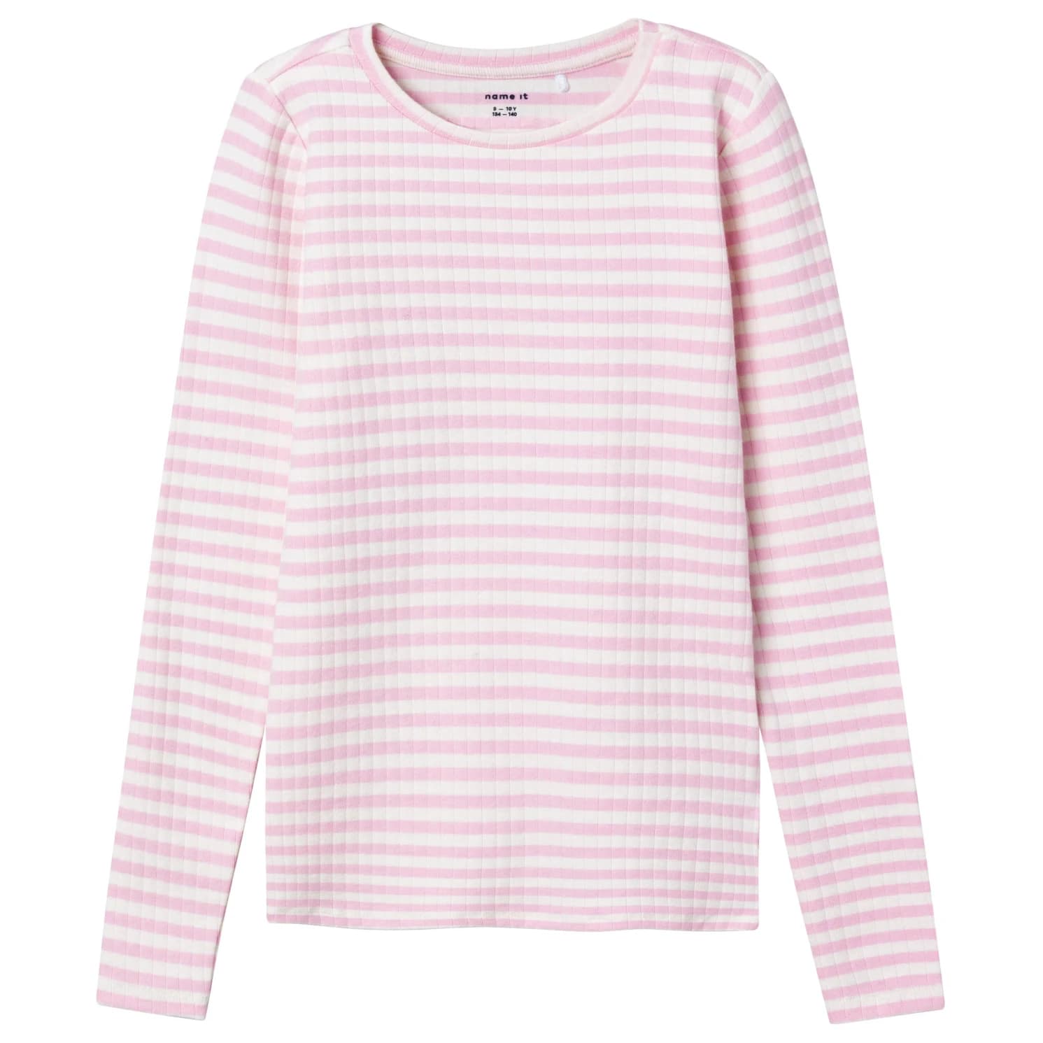 Детска блуза с дълъг ръкав Name it Kid's Suraja XSL L/S Top Longsleeve - Parfait Pink Stripe