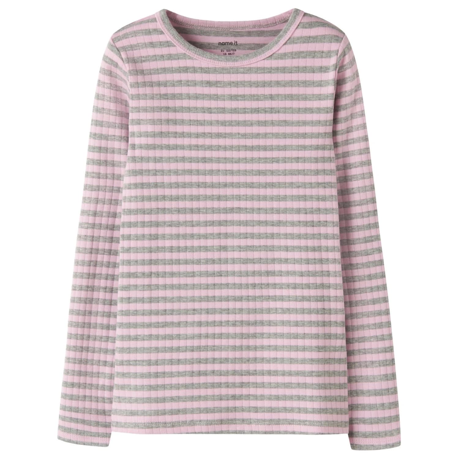 Детска блуза с дълъг ръкав Name it Kid's Suraja XSL L/S Top Longsleeve - Pirouette / Grey Melange