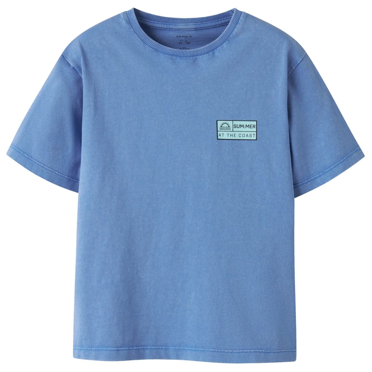 Детска тениска Name it Kid's Fandel S/S Top T-shirt - Palace Blue