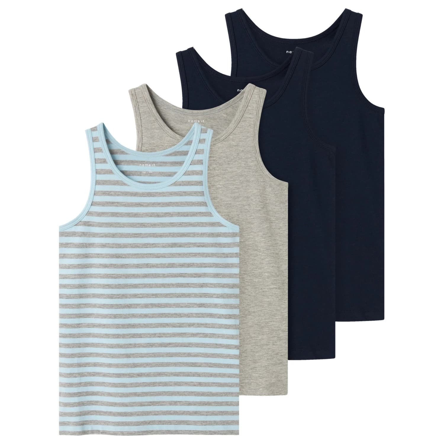 Детски топ Name it Kid's Tank Top 4-Packs Top - Aquamarine