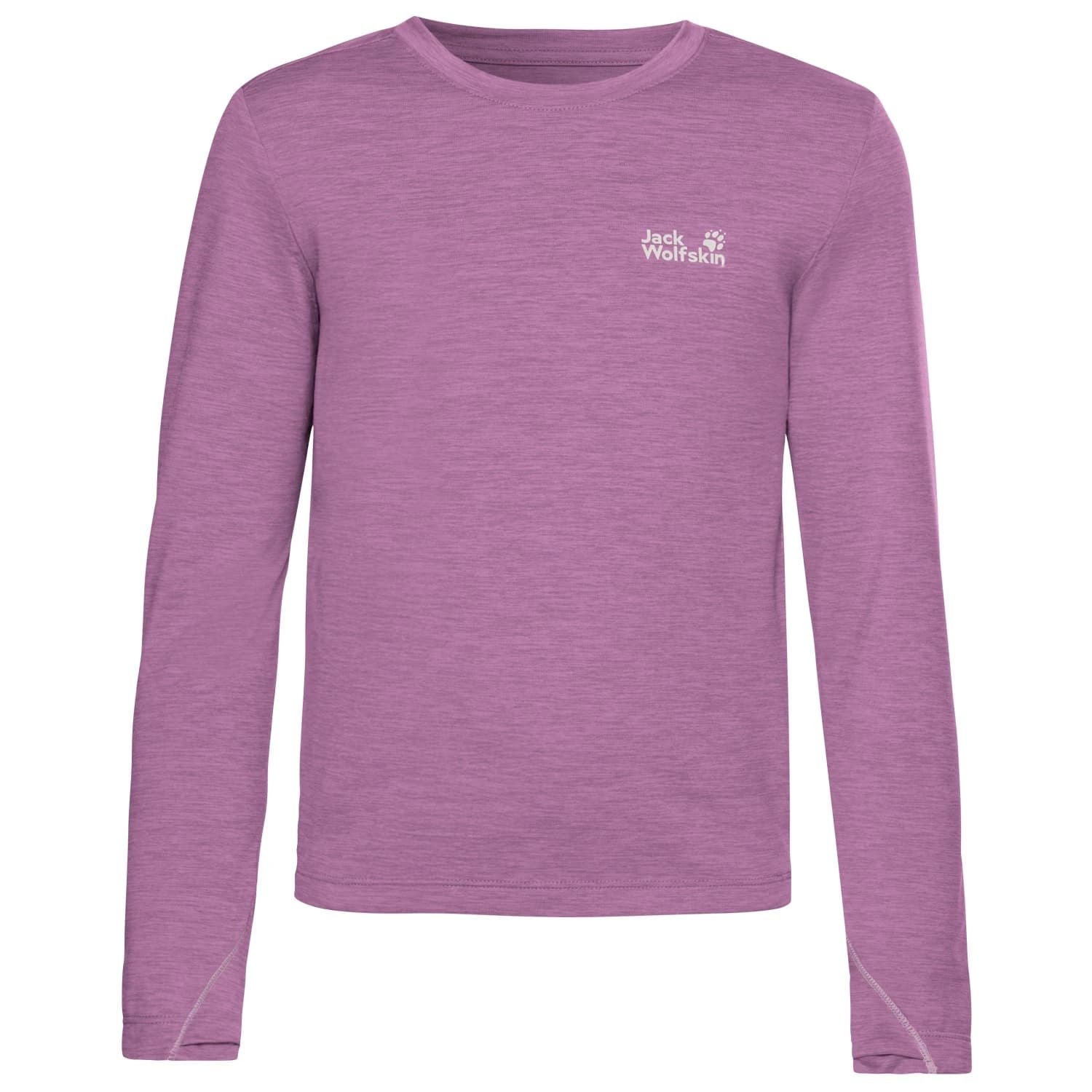 Детска спортна тениска Jack Wolfskin Kid's Trail L/S Sport shirt - Vivid Orchid