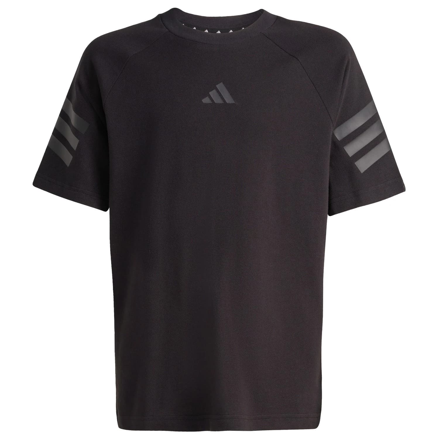 Детска тениска adidas Kid's Future Icons 3 Stripes T-Shirt - Black / Black
