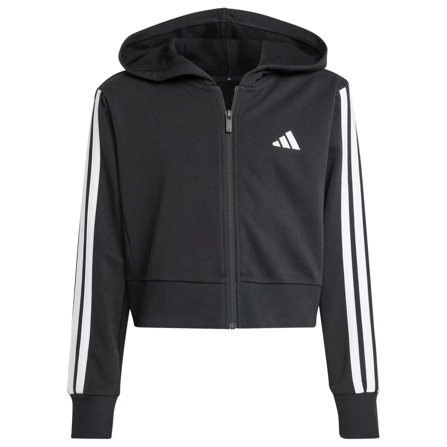 Детски суичър adidas Kid's Essentials Full Zip Hoodie Zip-up hoodie - Black / White