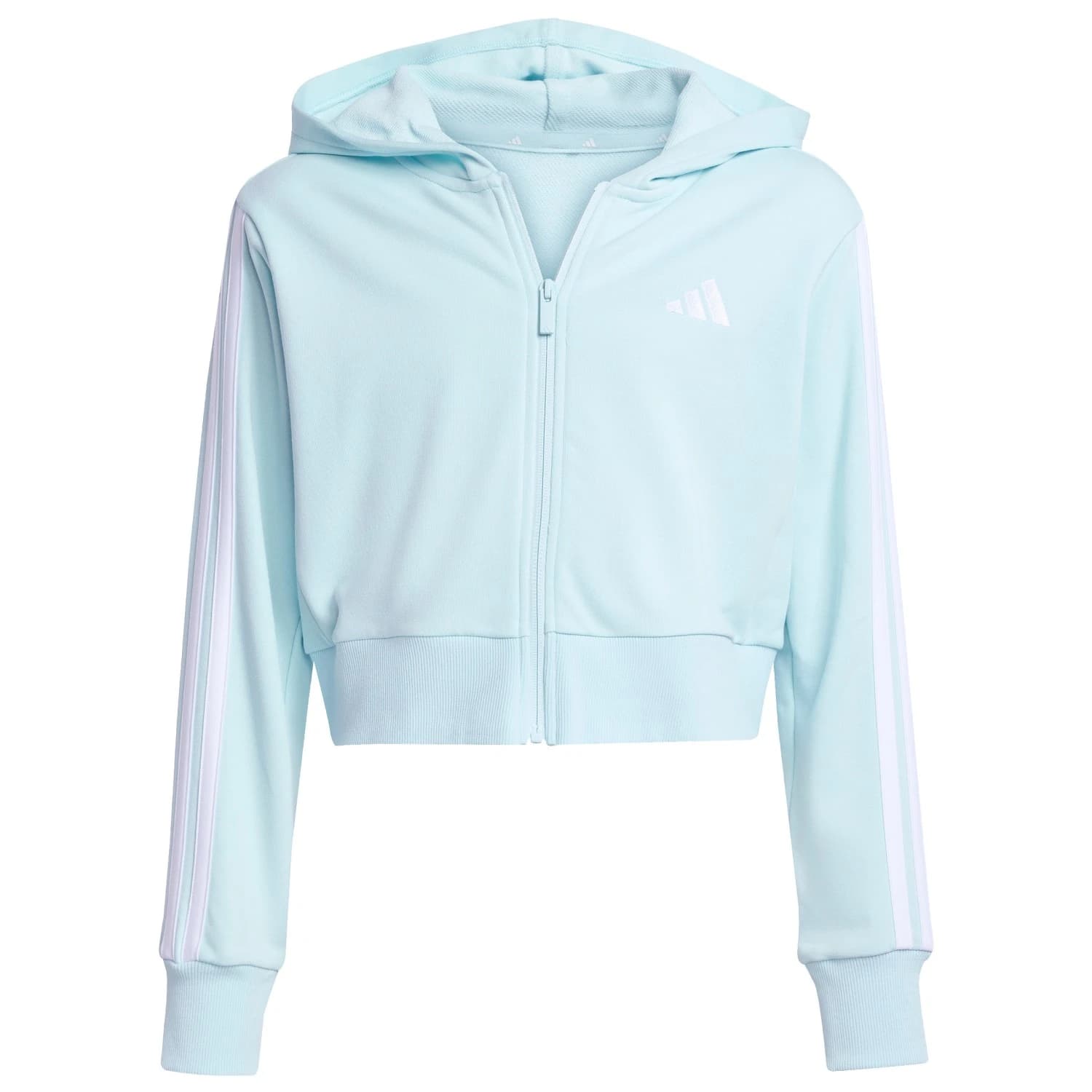 Детски суичър adidas Kid's Essentials Full Zip Hoodie Zip-up hoodie - Halo Mint / White