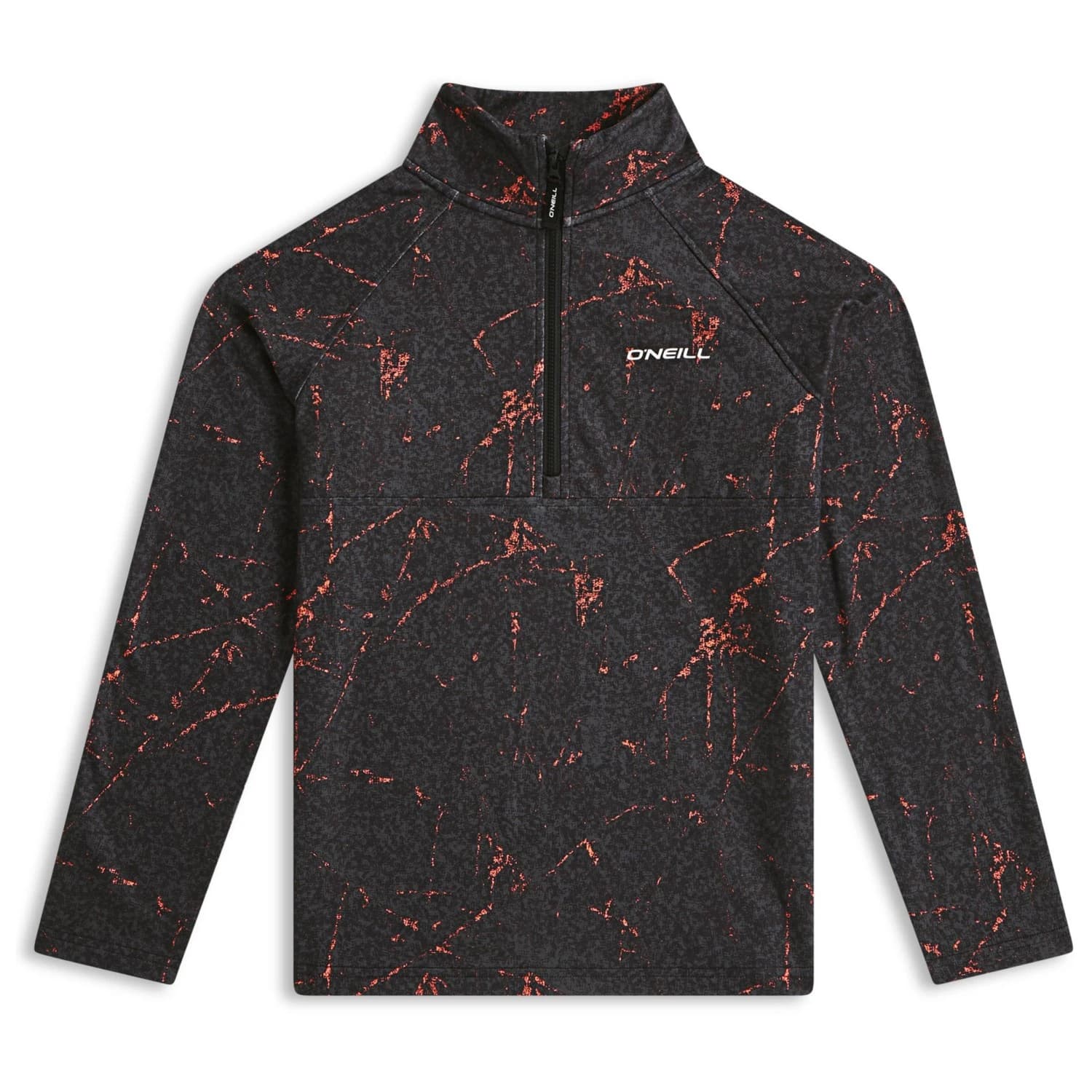 Поларен пуловер O'Neill Boy's FWC'Cruz Printed Halfzip Fleece Fleece jumper - Black Basalt