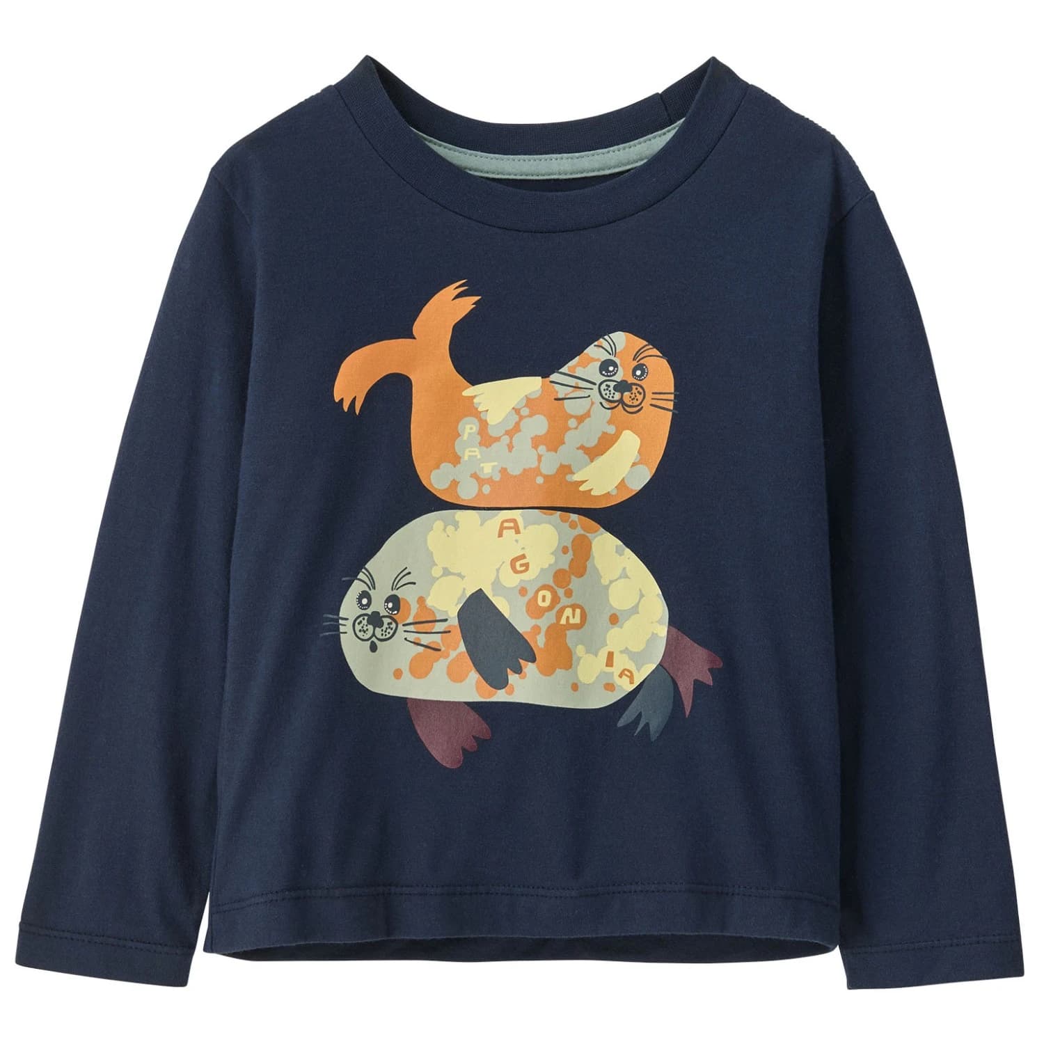 Блуза с дълъг ръкав Patagonia Baby's L/S Graphic T-Shirt Longsleeve - Blubby Buddies: New Navy