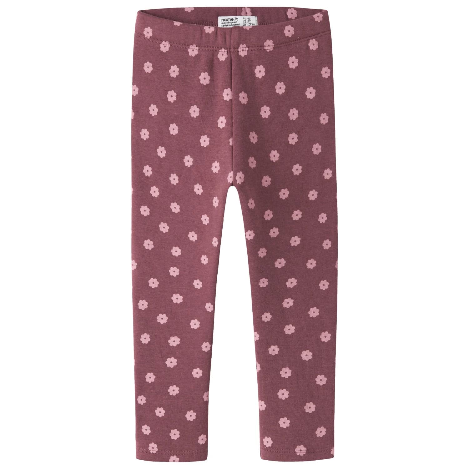 Детски клин Name it Kid's Davina Sweat Fleece Leggings - Wild Ginger