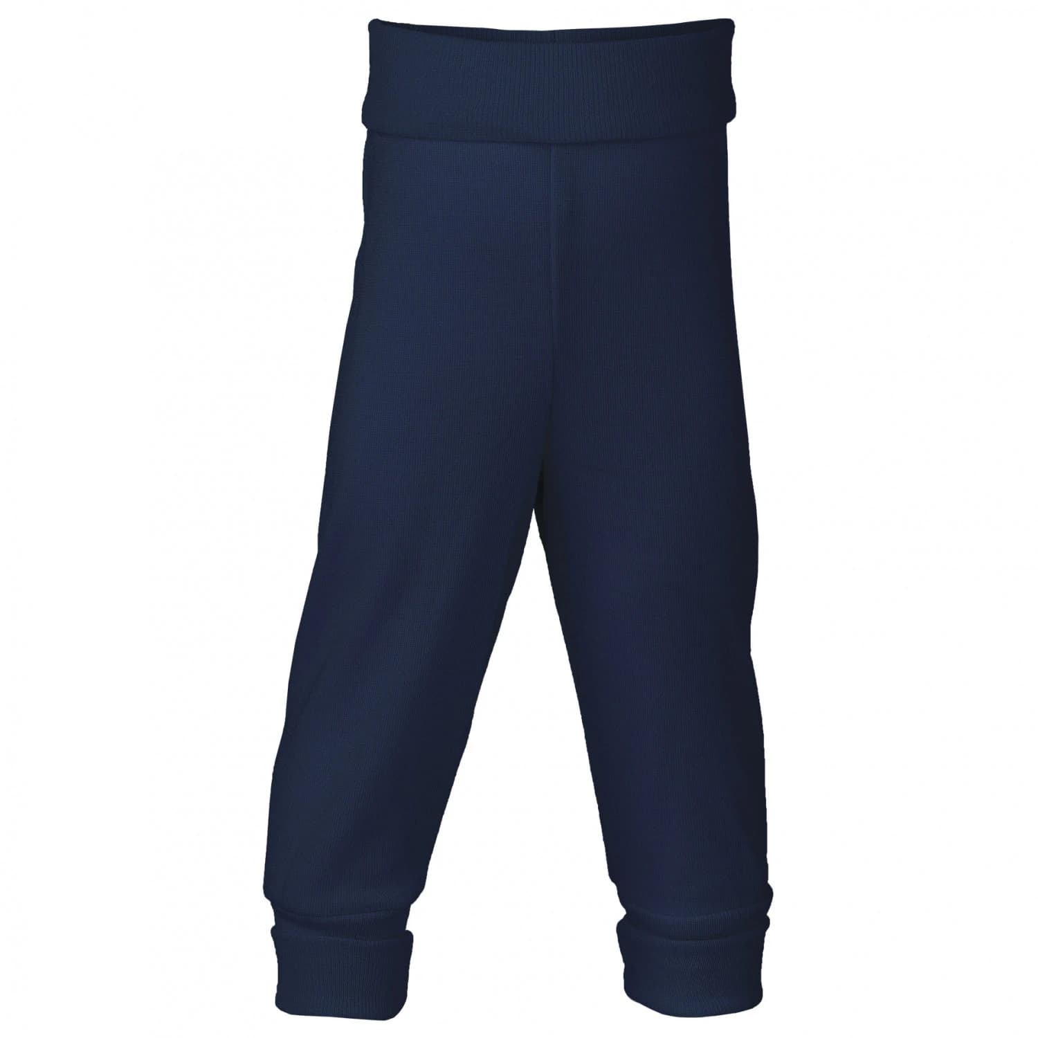 Мериносово термобельо Engel Baby Trousers with Navel Waistband Merino base layer - Marine