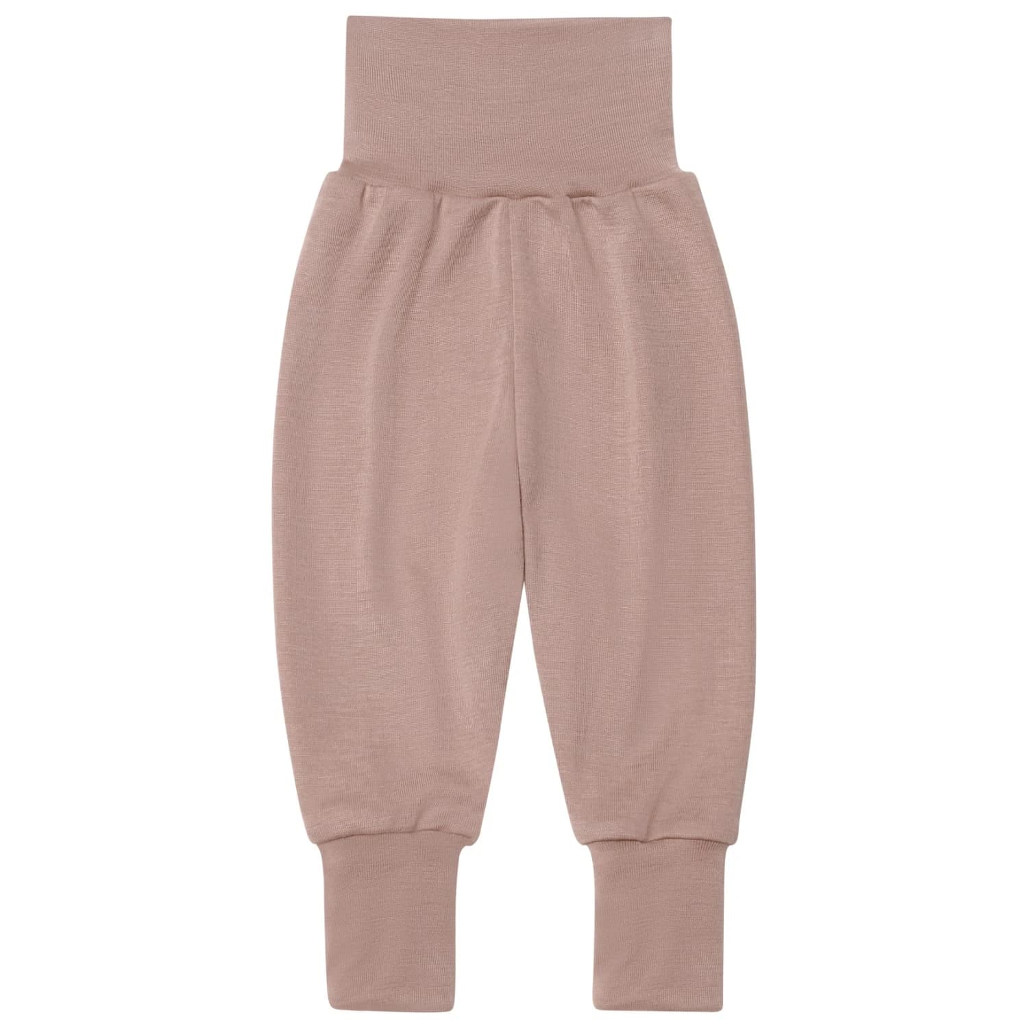 Мериносово термобельо Engel Baby Trousers with Navel Waistband Merino base layer - Dustyrose