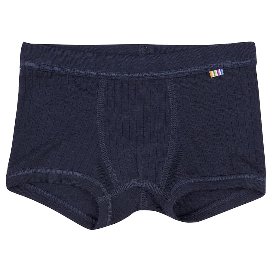 Детско мериносово термобельо Joha Kid's Boxershorts Basic Merino base layer - Navy