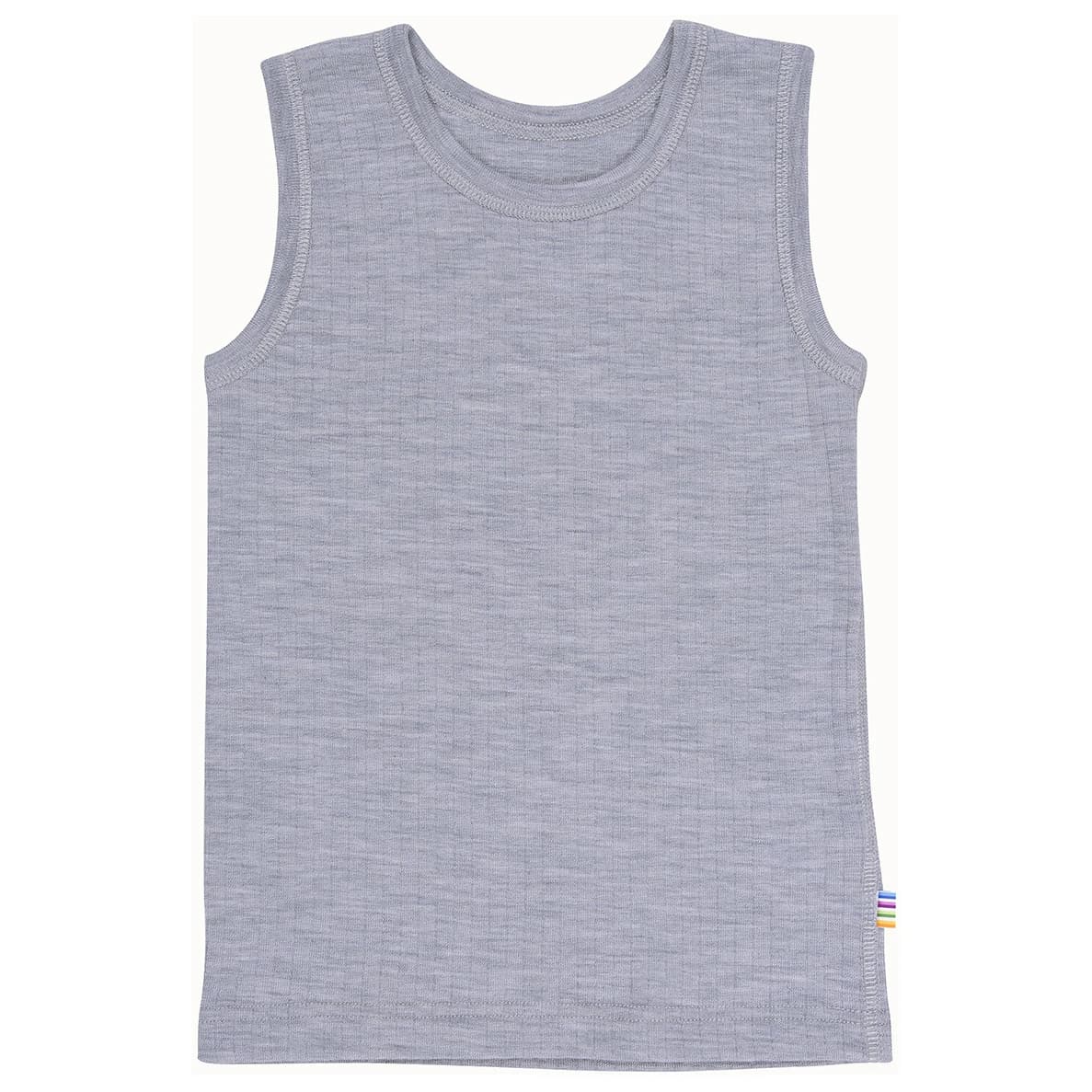 Детско мериносово термобельо Joha Kid's Undershirt Basic Merino base layer - Light Grey Melange