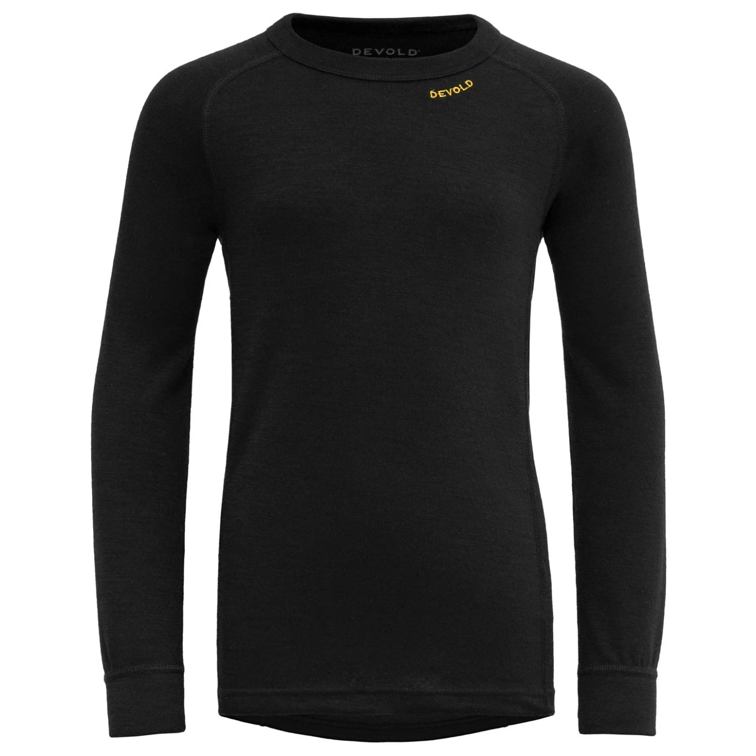 Мериносово термобельо Devold Junior Duo Active Merino Shirt Merino base layer - Black