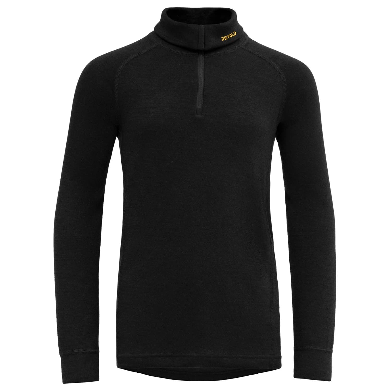 Мериносово термобельо Devold Junior Duo Active Merino Zip Neck Merino base layer - Black