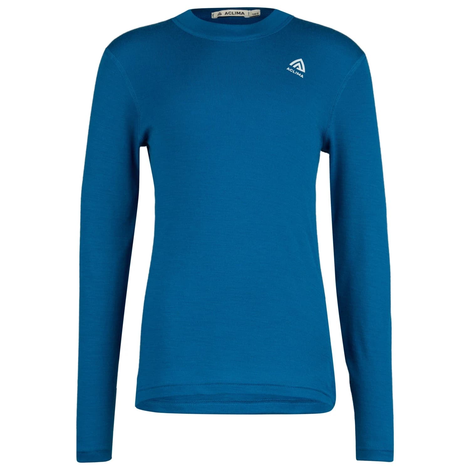 Детско мериносово термобельо Aclima Kid's Warmwool Crewneck Merino base layer - Corsair / Marengo