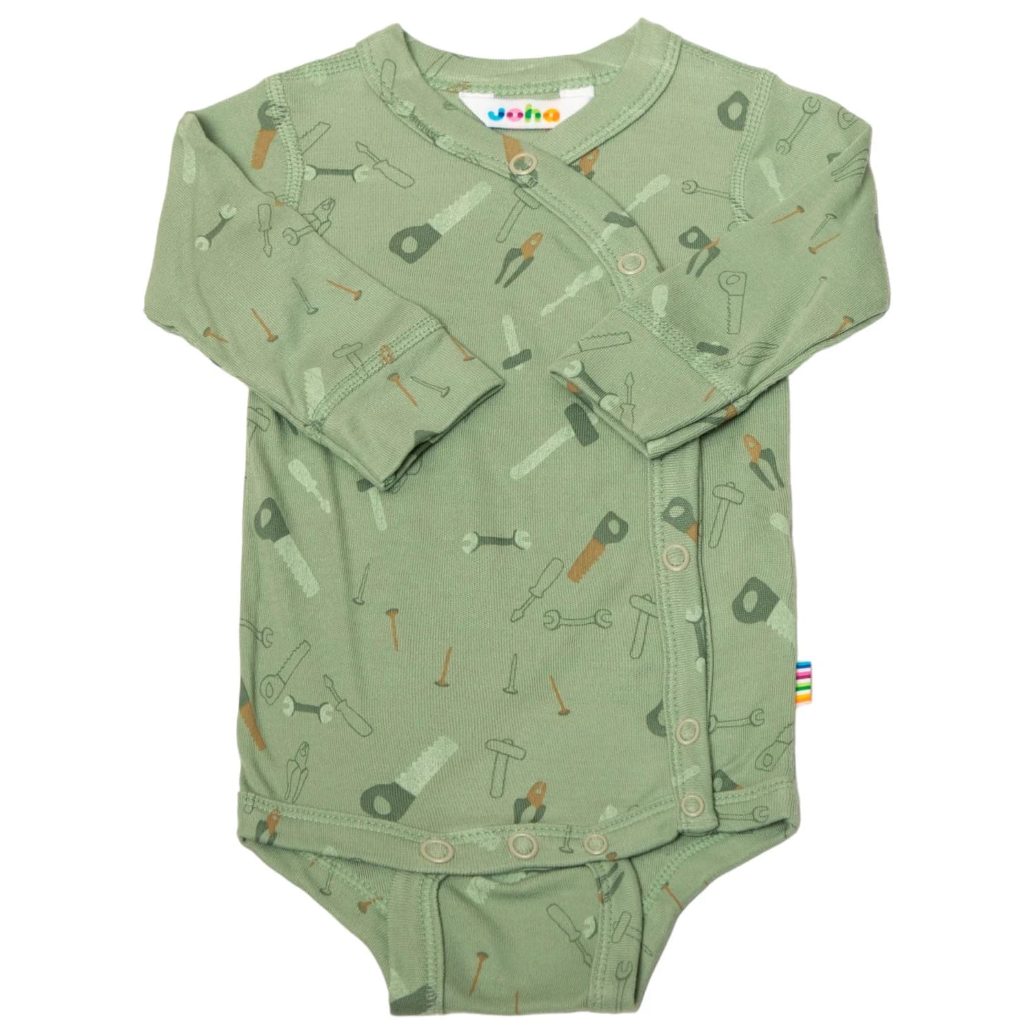 Детско ежедневно термо бельо Joha Kid's Body with Side Closing Everyday base layer - Light Green