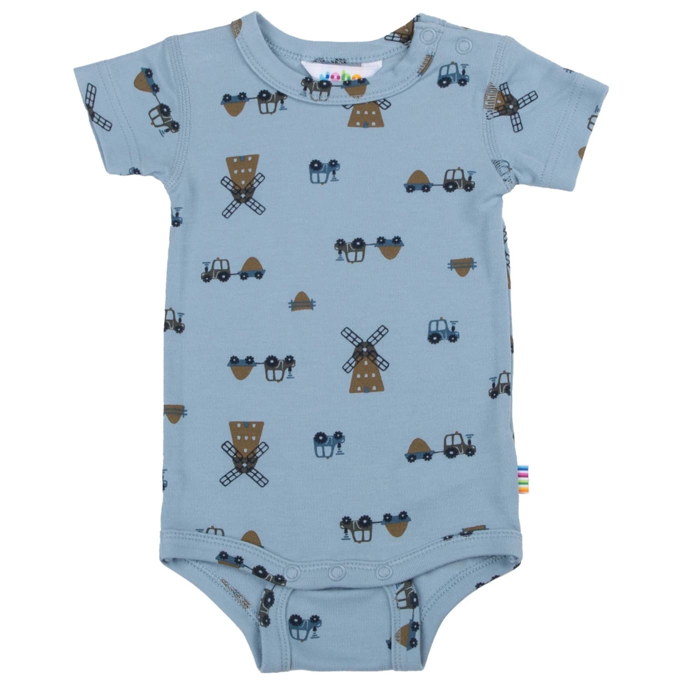 Детско ежедневно термо бельо Joha Kid's 6623 Body S/S Everyday base layer - Blue Wind Mill