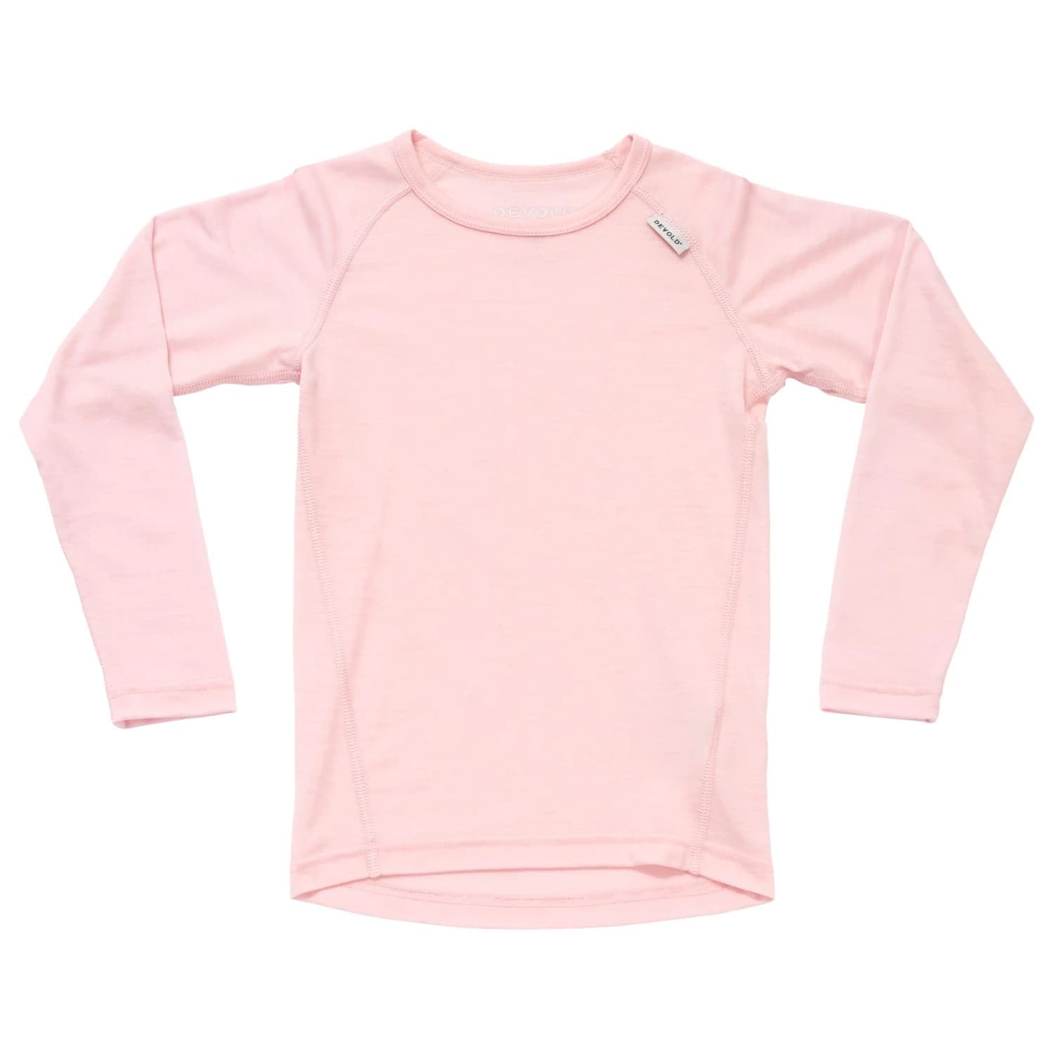 Детско мериносово термобельо Devold Kid's Breeze Merino Shirt Merino base layer - Chalk Pink
