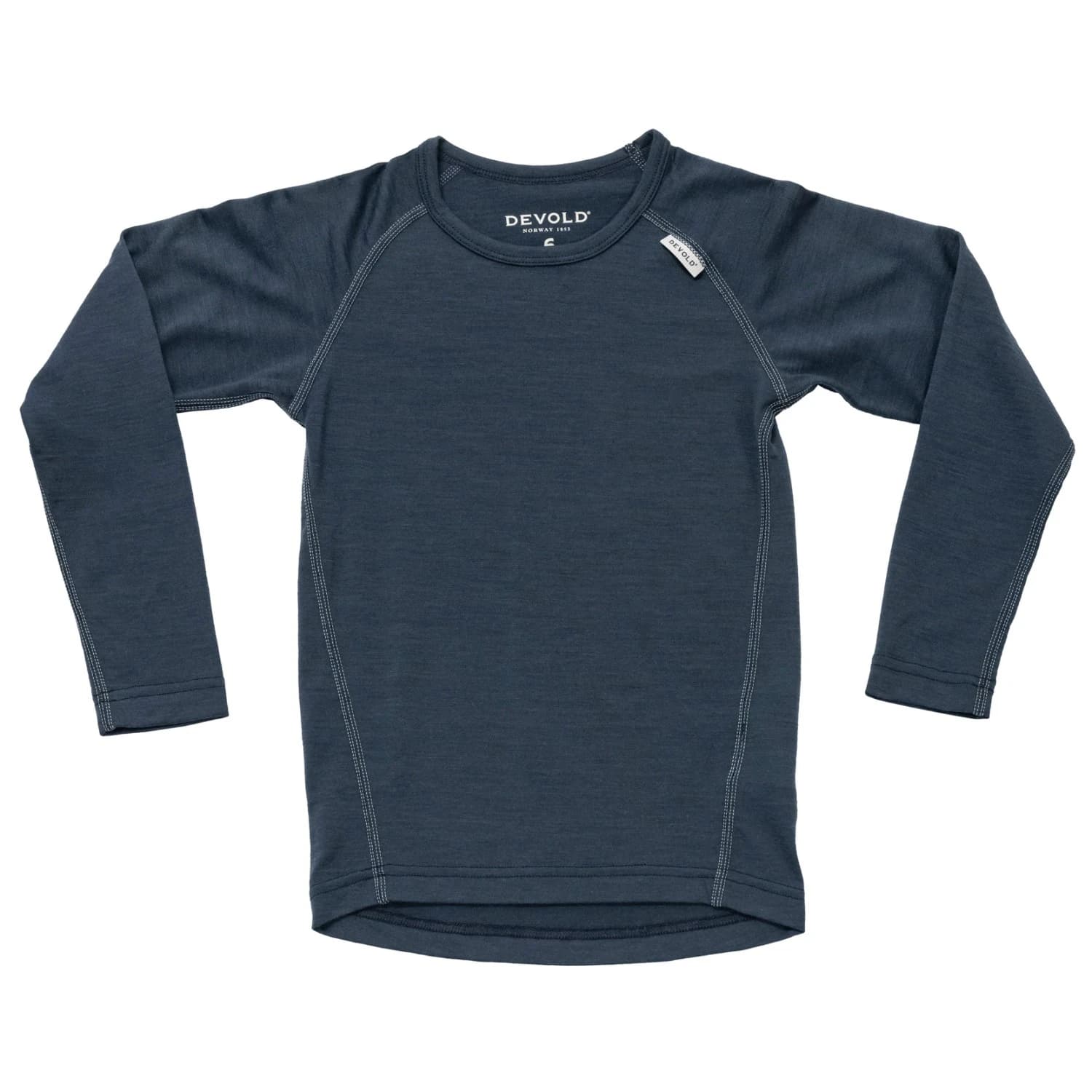 Детско мериносово термобельо Devold Kid's Breeze Merino Shirt Merino base layer - Night