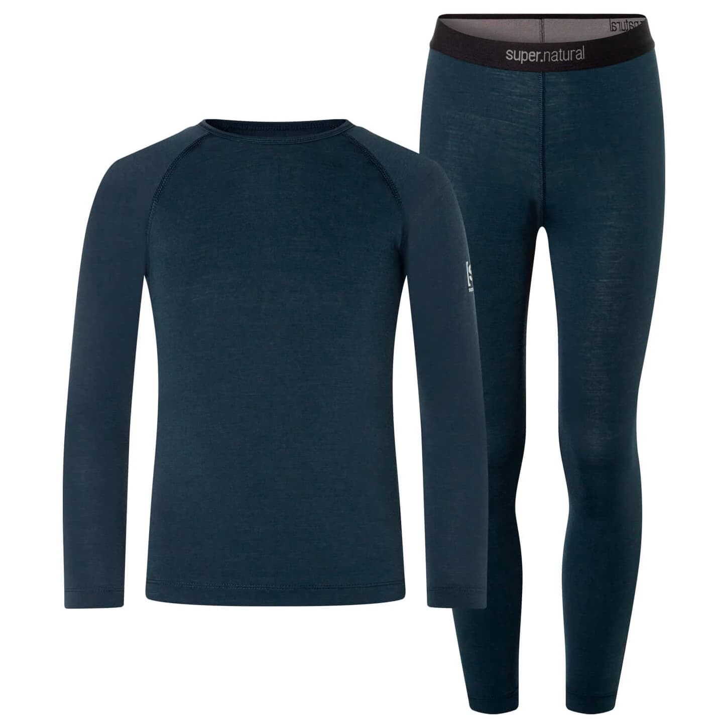 Детско мериносово термобельо Super.natural Kid's Tundra175 Base Set Merino base layer - Blueberry