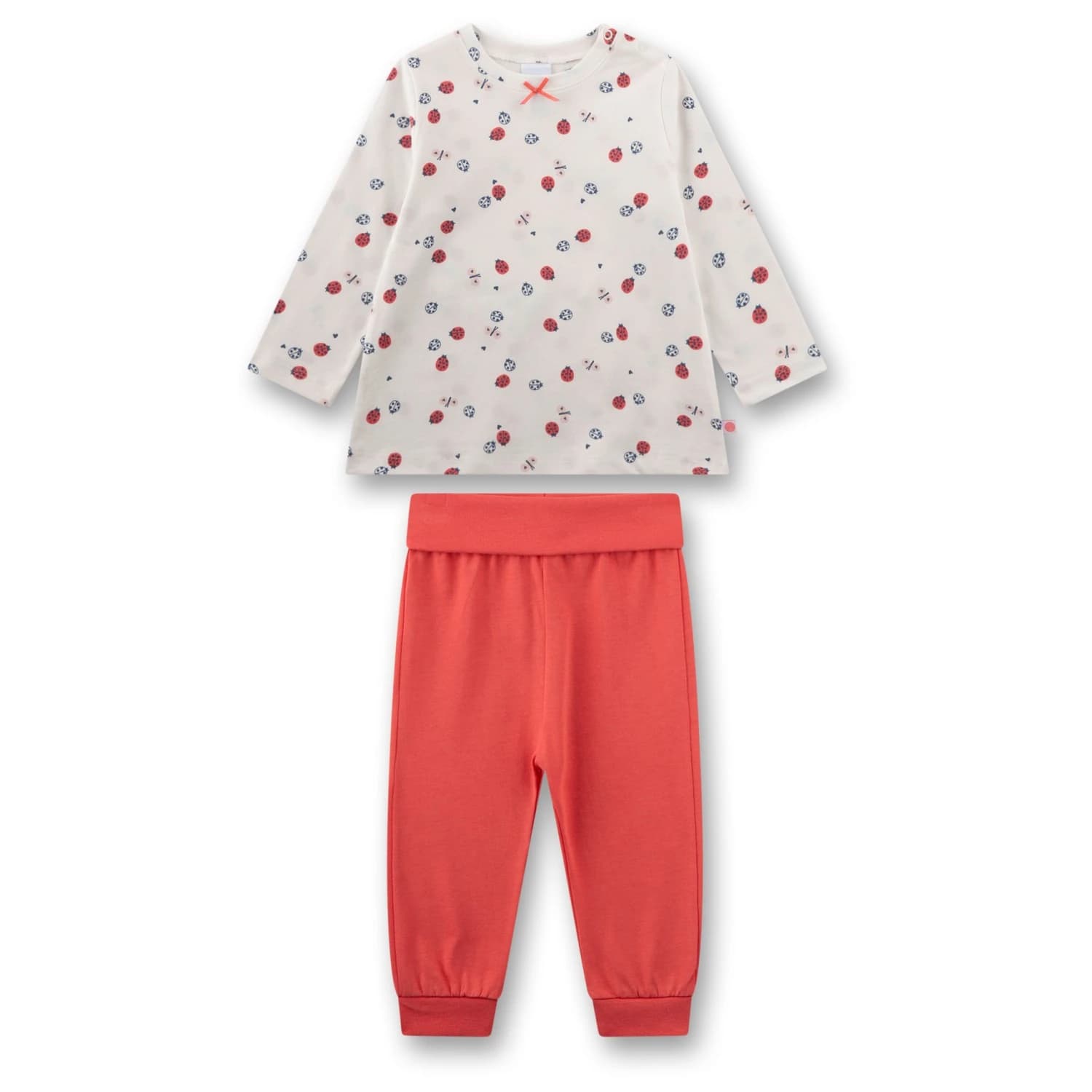 Детско ежедневно термо бельо Sanetta Kid's Pyjama 1/1 222341 Everyday base layer - White Pebble