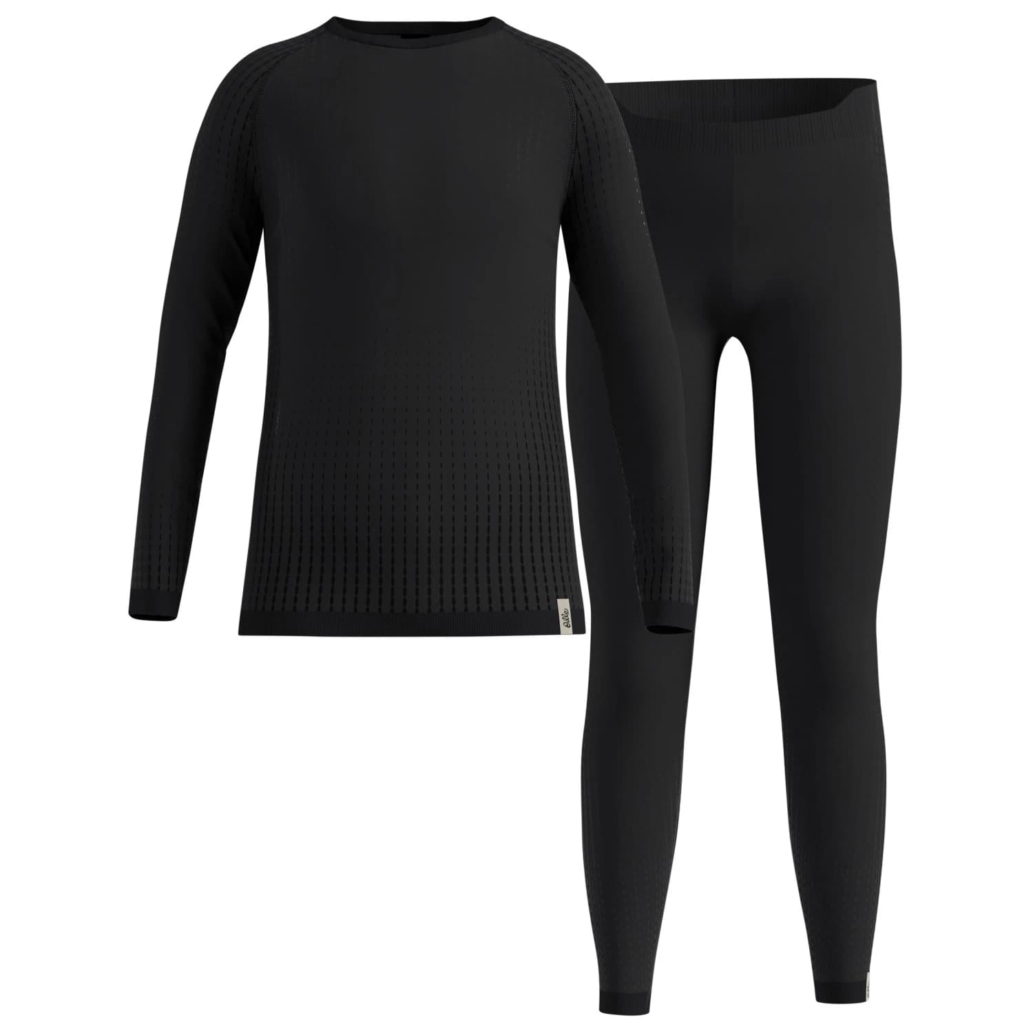 Детско синтетично термобельо Odlo Kid's Performance Warm Set Long Synthetic base layer - Black