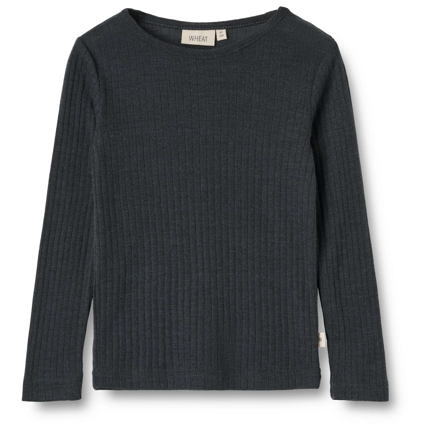 Детско копринено термобельо WHEAT Kid's Wool Silk T-Shirt L/S Alfie Merino longsleeve - Navy