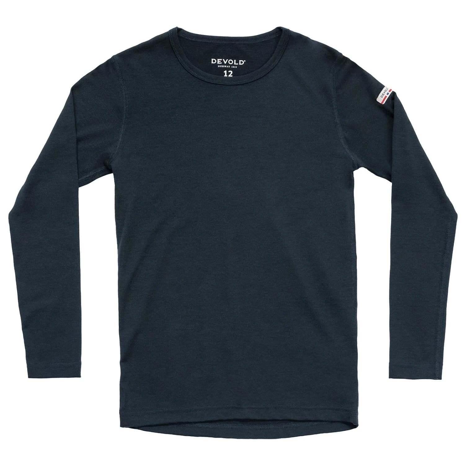 Детско мериносово термобельо Devold Kid's Breeze Plus Merino Shirt Merino shirt - Ink