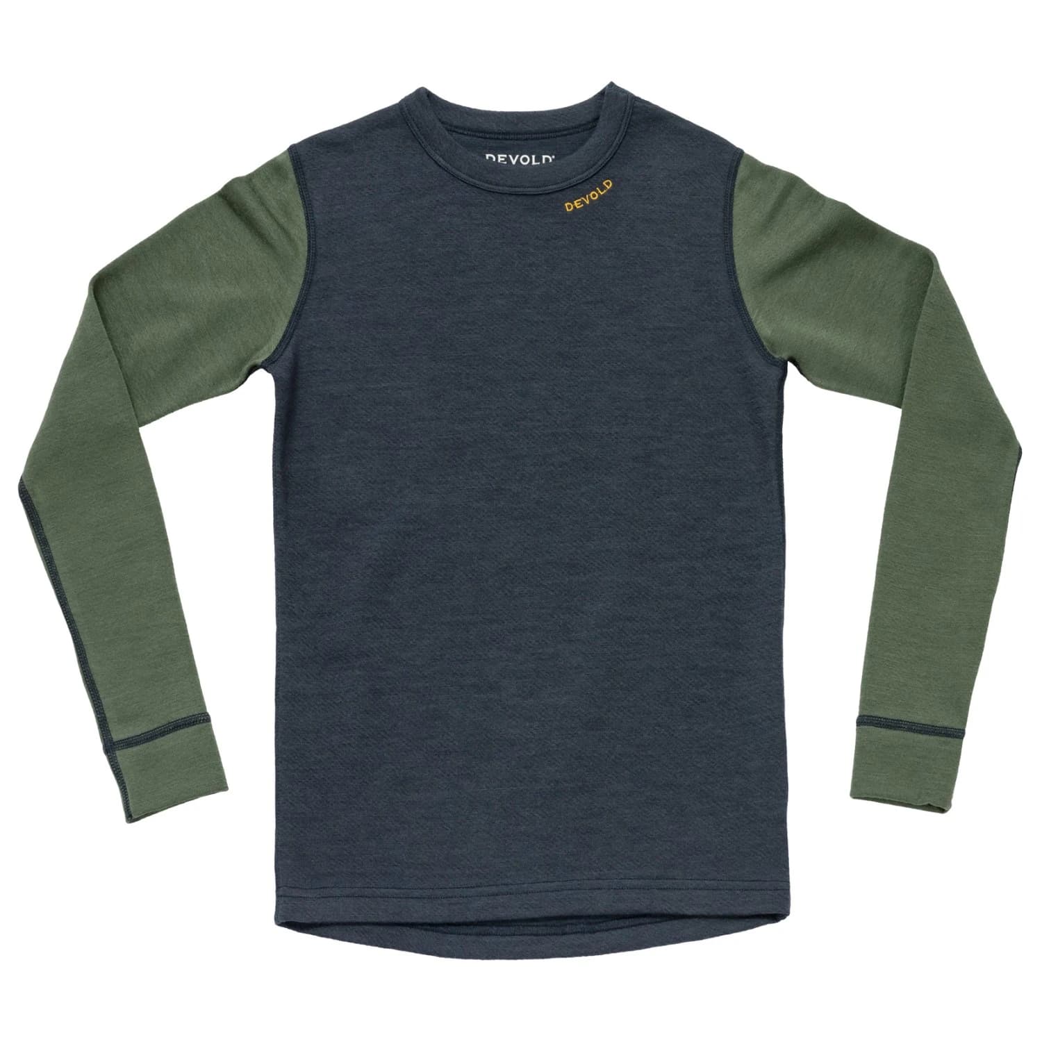 Детско мериносово термобельо Devold Kid's Expedition Merino Shirt Merino shirt - Night / Forest