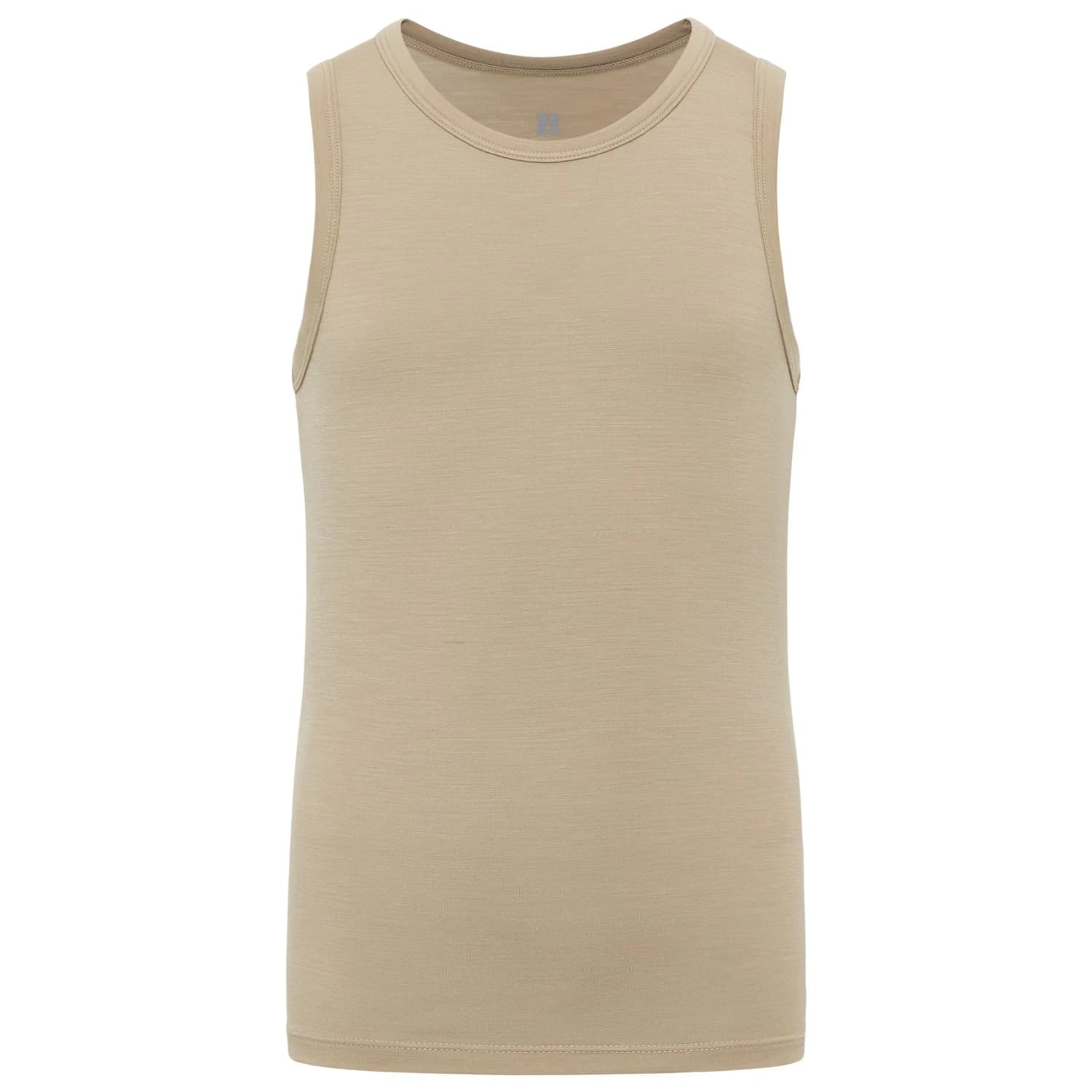 Детско мериносово термобельо Stoic Kid's MerinoMix165 PineconeHe. Tank Merino base layer - Cashmere Beige