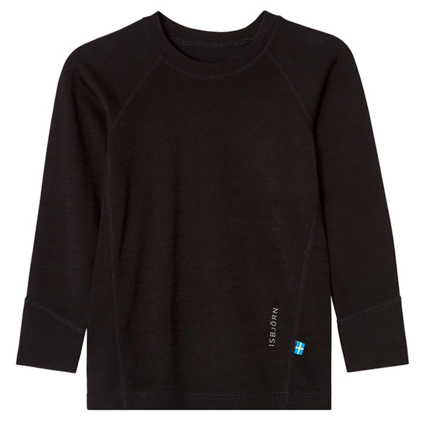 Детско мериносово термобельо Isbjörn Kid's Husky Sweater Baselayer Merino base layer - Black