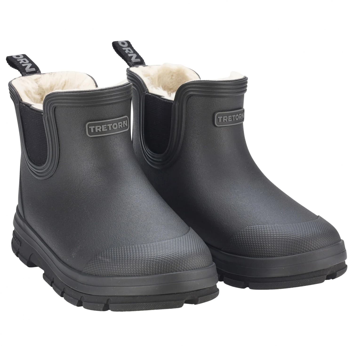 Детски гумени ботуши Tretorn Kid's Aktiv Chelsea Winter Wellington boots - Black