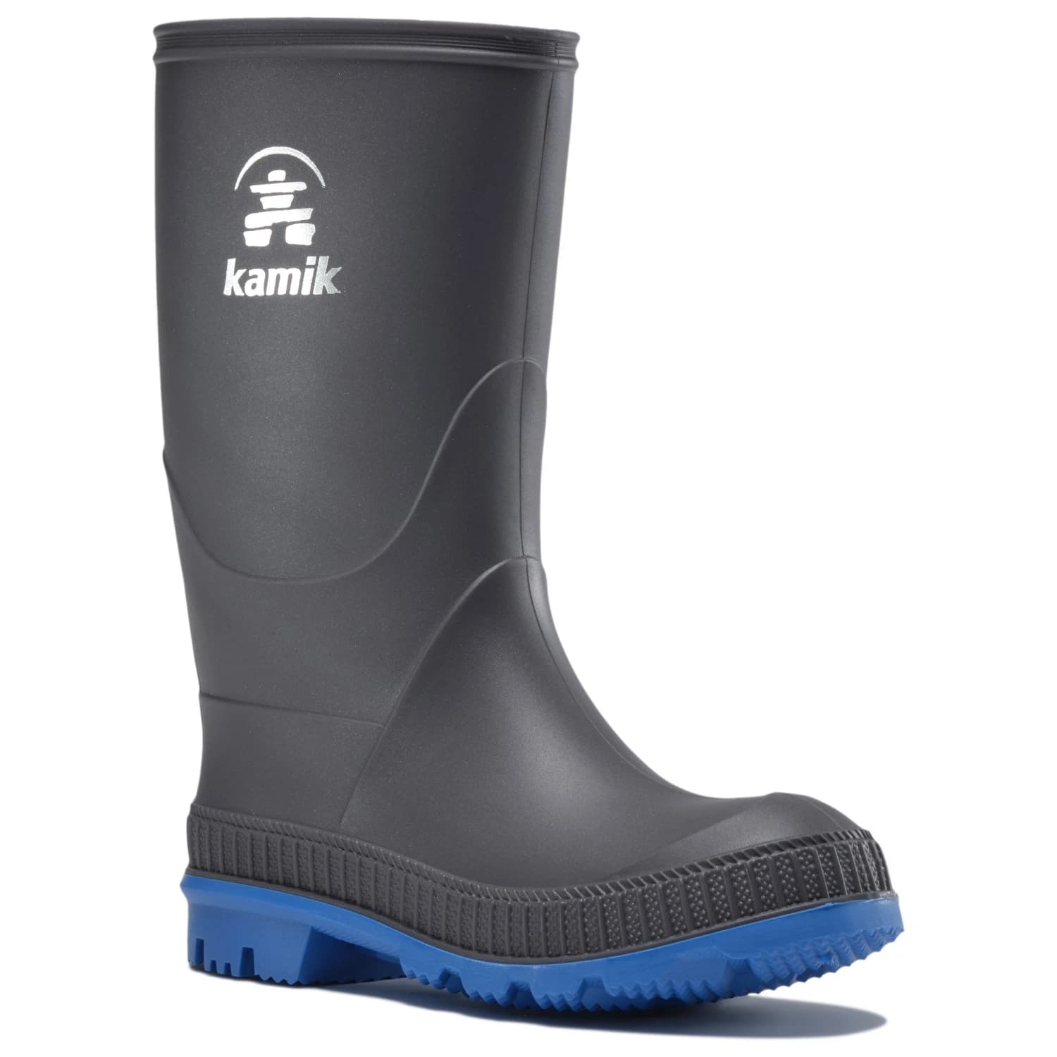 Детски гумени ботуши Kamik Kid's Stomp Wellington boots - Charcoal / Blue