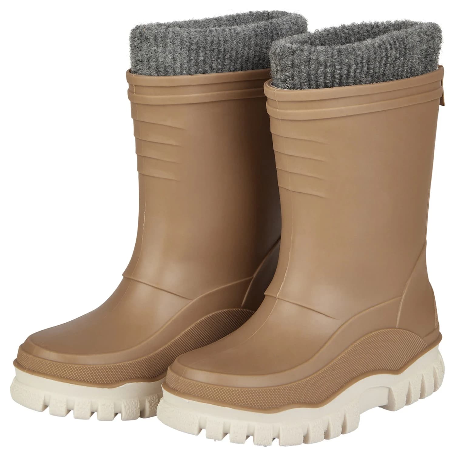 Детски гумени ботуши Sterntaler Kids' Lined Plain Wellies Wellington boots - Lehmbraun