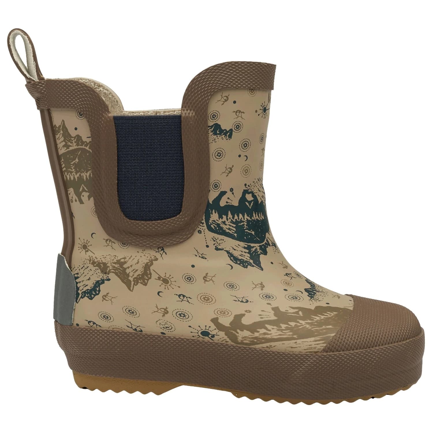 Детски гумени ботуши Mikk-Line Kid's Short Winter Wellies AOP Wellington boots - Coriander