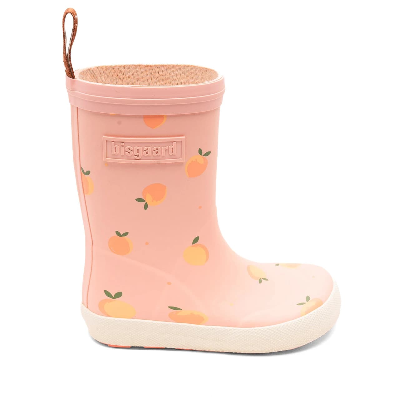 Детски гумени ботуши Bisgaard Kid's Barefoot High Rubber Wellington boots - Peach Pop