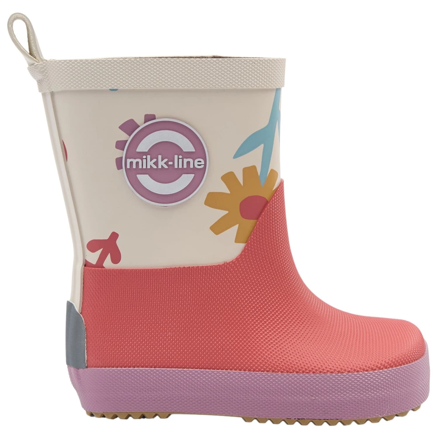 Детски гумени ботуши Mikk-Line Kid's Wellies AOP Barefoot Wellington boots - Retro Flower AOP