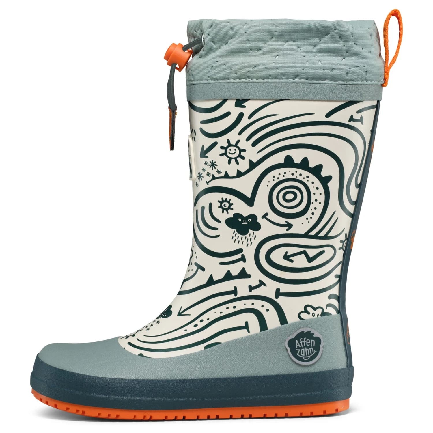 Детски гумени ботуши Affenzahn Kid's Gummistiefel Vegan Puddly Wellington boots - Hare / Green