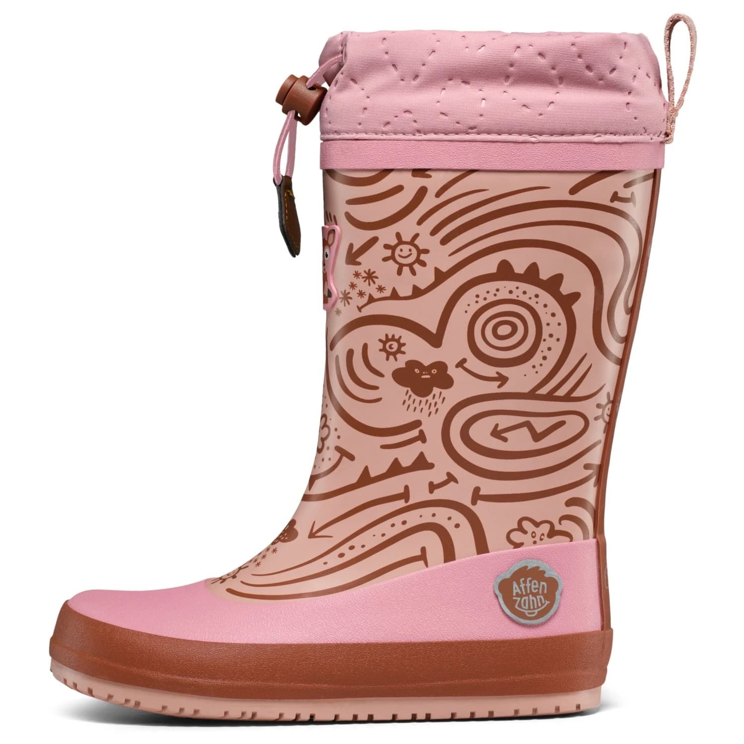 Детски гумени ботуши Affenzahn Kid's Gummistiefel Vegan Puddly Wellington boots - Deer / Pink