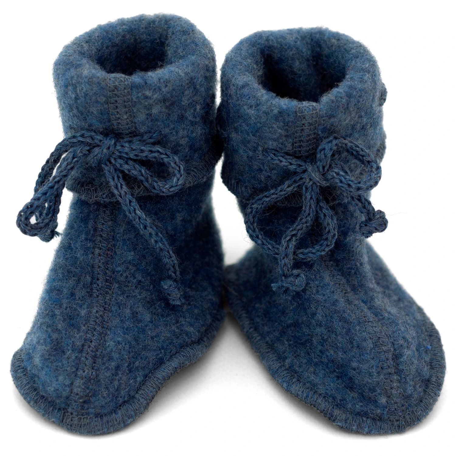 Калцуни за колоездачни обувки Engel Baby Booties with Ribbon Slippers - Blau Melange
